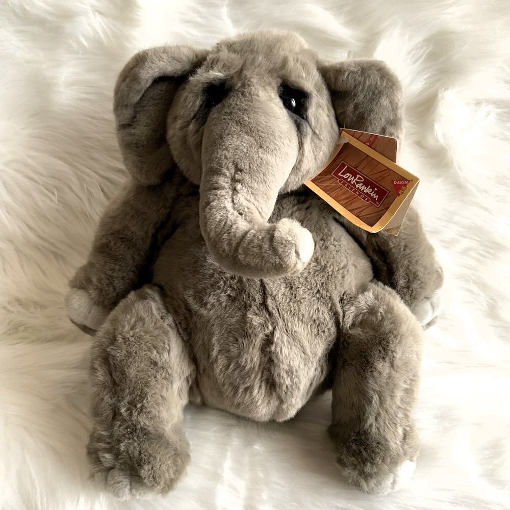 Vintage Y2K Lou Rankin Friends Hoover Elephant Plush 12” NWT Dakin